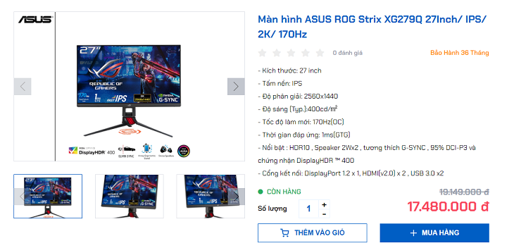 Asus Rog Strix XG279Q 5